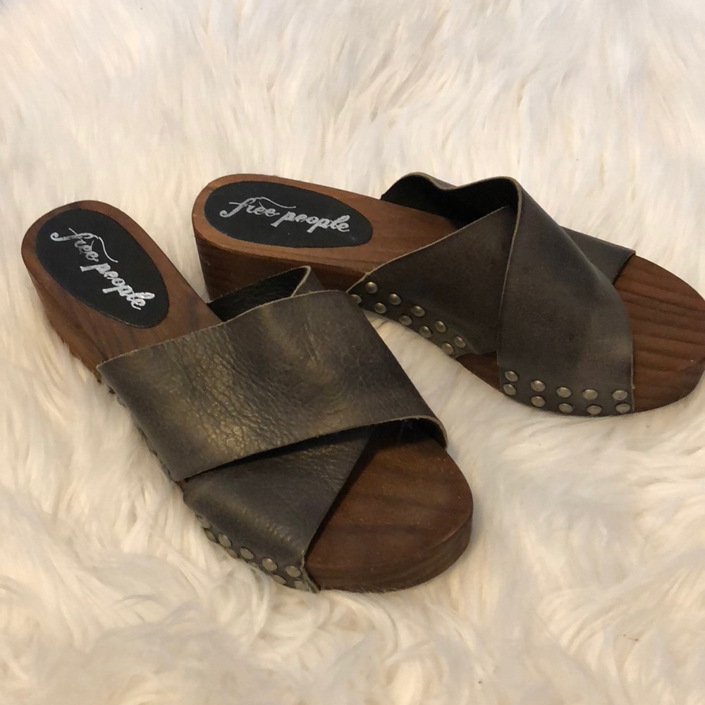 Free People Clogs. Never Worn. Size 38 Euro